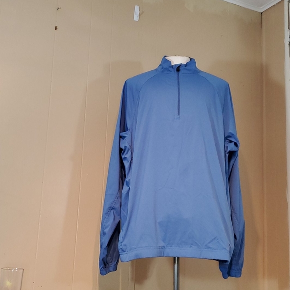 Adidas Blue Climaproof Wind High Performance Coat - Picture 1 of 5